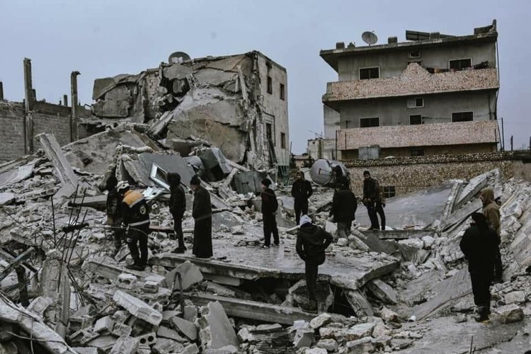 مركز الزلزال في تركيا والكارثة في سوريا 