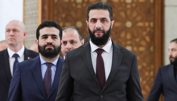 تنصيب أحمد الشرع رئيسًا للمرحلة الانتقالية في سوريا