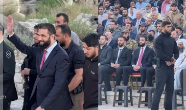 الرئيس السوري أحمد  الشرع يصل إلى مدينة  حلب للمشاركة في فعالية  حلب مفتاح النصر