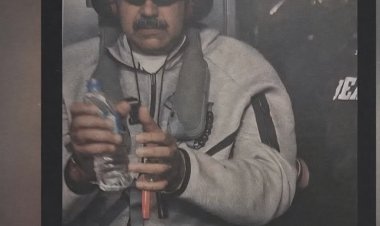 ترمب ينشر صورة لـمادورو بعد اعتقاله على متن السفينة الحربية يو إس إس إيوا جيما