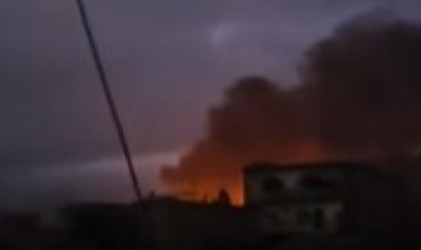 هيئة العمليات العسكرية تعلن عن تدمير الموقع رقم 12  وهو مستودع أسلحة ضخم ومازالت الانفجارات مستمرة إلى حد الأن